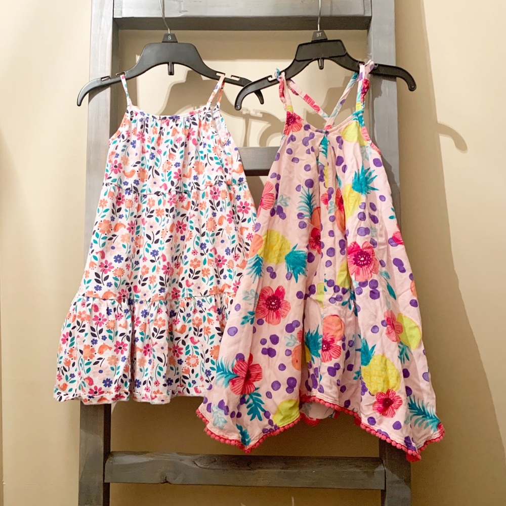 Set of 2 Floral Toddler Maxi Dresses